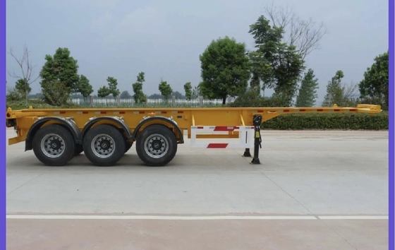 Двухлинейная тормозная система EHL9400TJZ40 3 оси 40 FT Flatbed Skeleton Semi Truck Trailer