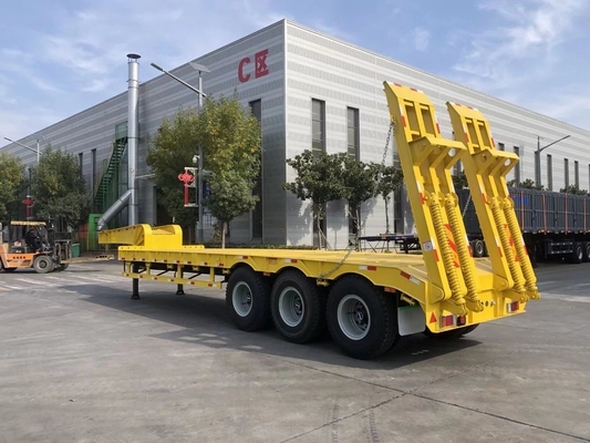 Тяжелая нагрузка 50 т-60 т 3/4 оси Lowboy/Low Deck/Platform/Loader для транспортировки экскаваторов