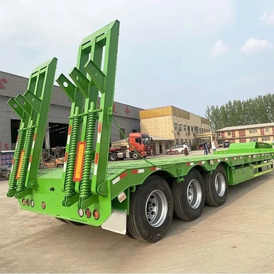 Тяжелая нагрузка 50 т-60 т 3/4 оси Lowboy/Low Deck/Platform/Loader для транспортировки экскаваторов
