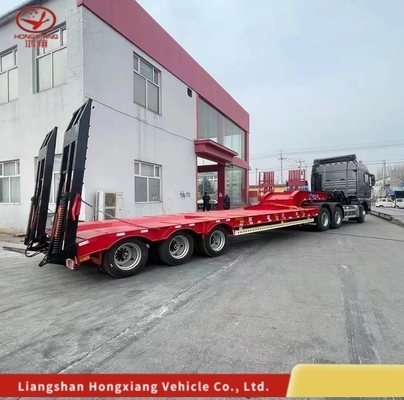 Отсоединяемый грузовик с низкой погрузкой с гусиной шеей/Lowbed/Lowboy Low Flat Bed Trailer Настраиваемый