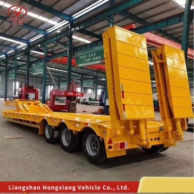 Отсоединяемый грузовик с низкой погрузкой с гусиной шеей/Lowbed/Lowboy Low Flat Bed Trailer Настраиваемый