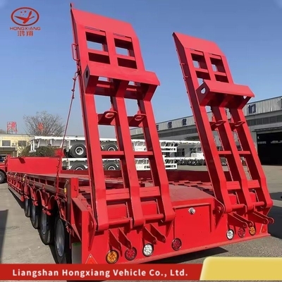Отсоединяемый грузовик с низкой погрузкой с гусиной шеей/Lowbed/Lowboy Low Flat Bed Trailer Настраиваемый