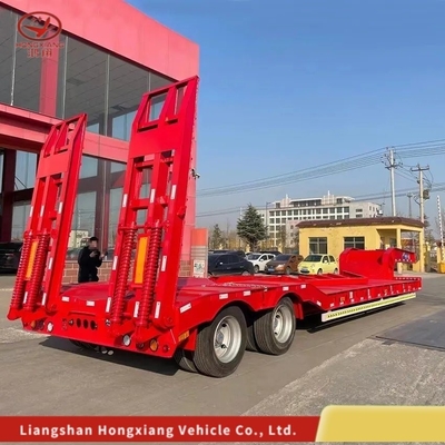 Отсоединяемый грузовик с низкой погрузкой с гусиной шеей/Lowbed/Lowboy Low Flat Bed Trailer Настраиваемый