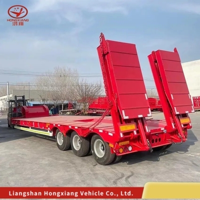 Отсоединяемый грузовик с низкой погрузкой с гусиной шеей/Lowbed/Lowboy Low Flat Bed Trailer Настраиваемый