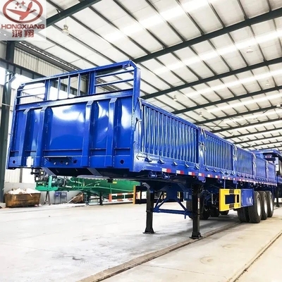 1820мм протекторный фургон типа 3 Tri Axle Bulk Cargo 30t 50t Боковые стены ограждения грузовых грузовых прицепов