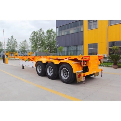 20-45FT Skeleton Container Semi Trailer с хорошо известными осями и высокой грузоподъемностью