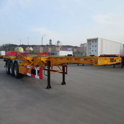 Легкий грузовик типа 2/3 Оси 20-40-45FT Воздушная подвеска Слайдер скелетный контейнер Шасси полуприцеп