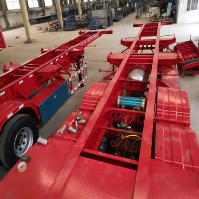 Система подвески типа крестового рукава Cimc Huajun Shipping Container Skeleton Semi-Trailer