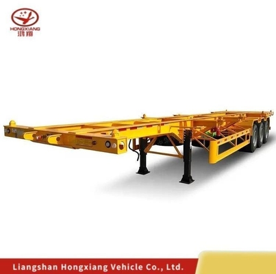 40FT 40 Foot Skeleton/Skeletal Drawbar Tri Axle Extendable Truck Trailers Container Chassis Semi-trailer 40 футовый скелет/скелетный тягальный механизм с тремя осями