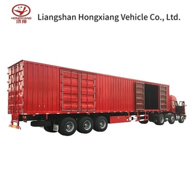 Van Semi Trailer 53FT Сухой полугрузовик с двумя осями с двойной системой воздушного торможения для рынка США