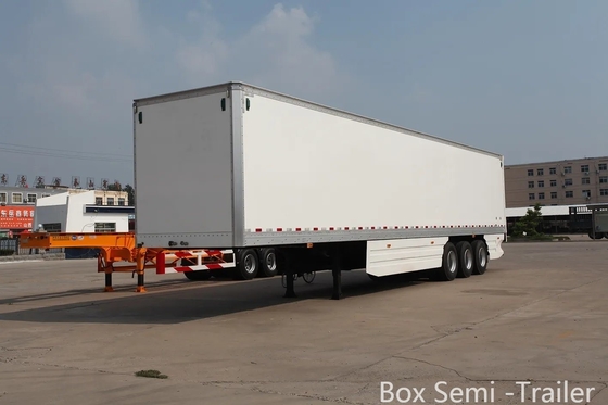Van Semi Trailer 53FT Сухой полугрузовик с двумя осями с двойной системой воздушного торможения для рынка США