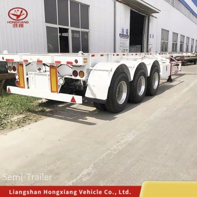 40FT 2 Axle Container Transport Skeleton Semi Trailer с 16 шинами и протектором 1820 мм