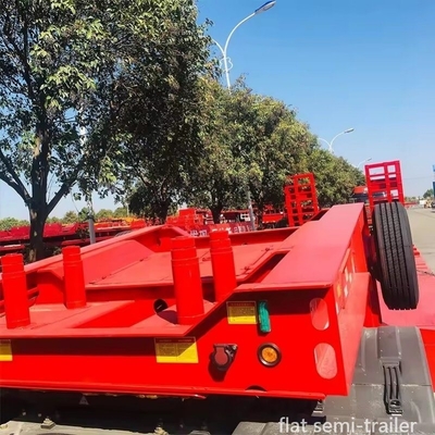 Легкий груз 5,5 тонн 40'x40' плоский контейнерный полуприцеп для морской контейнерной перевозки