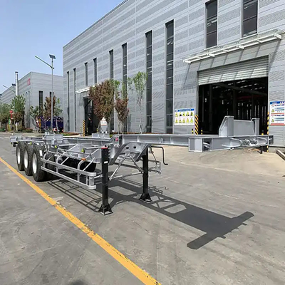 Самосвалка 3 оси Evergrow Скелетный полуприцеп Грузовой транспорт Контейнерный перевозчик