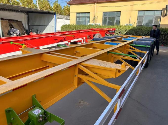 20 or 40 Foot Container Carrier Trailer 20/40 Skeleton Chassis Semi Trailer 45′ Skeleton Shipping Container Semi-Trailer