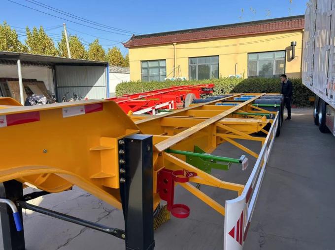 20 or 40 Foot Container Carrier Trailer 20/40 Skeleton Chassis Semi Trailer 45′ Skeleton Shipping Container Semi-Trailer