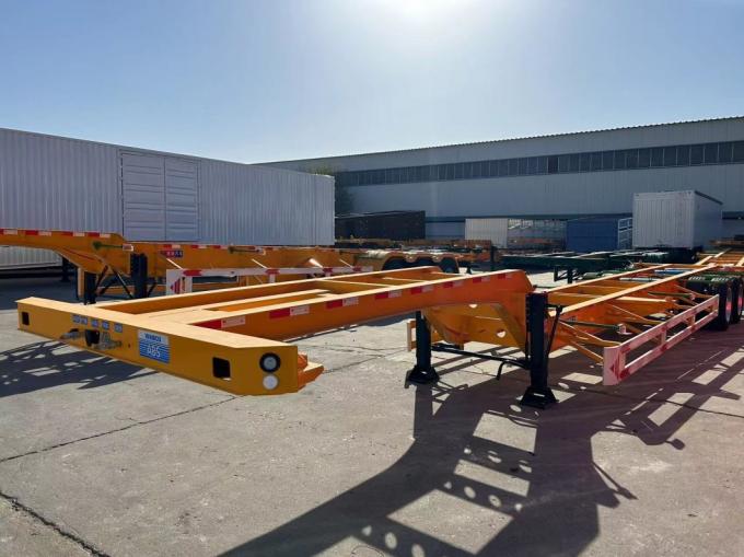 20 or 40 Foot Container Carrier Trailer 20/40 Skeleton Chassis Semi Trailer 45′ Skeleton Shipping Container Semi-Trailer