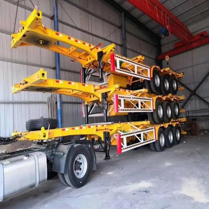 20 or 40 Foot Container Carrier Trailer 20/40 Skeleton Chassis Semi Trailer 45′ Skeleton Shipping Container Semi-Trailer